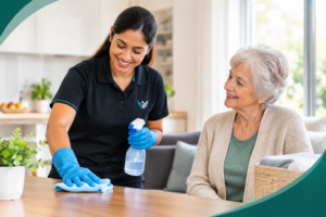 WorkSafe household help services in Victoria providing in-home cleaning and domestic assistance to older Australians.